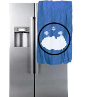 Намерзает снег, лед на стенке - холодильник NEFF